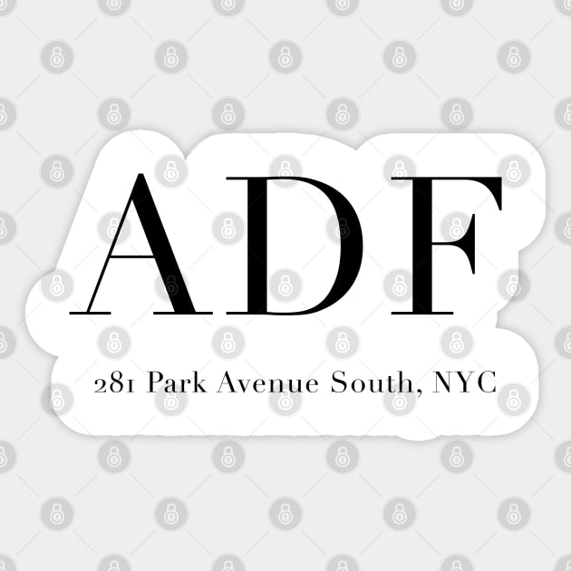 Anna Delvey Foundation - 281 Park Avenue South Sticker by Tomorrowland Arcade